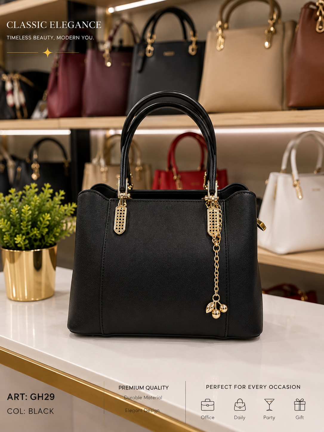 Sac à main GH29 noir